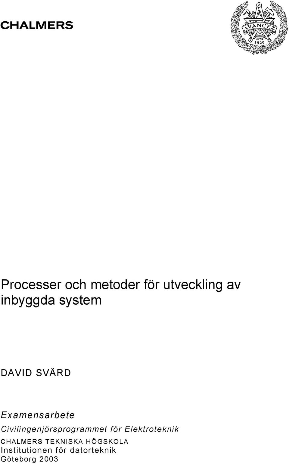 Civilingenjörsprogrammet för Elektroteknik