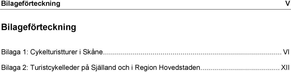 .. VI Bilaga 2: Turistcykelleder på