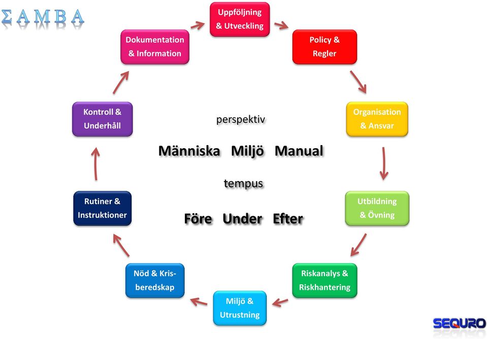 Miljö Manual tempus Före Under Efter Organisation & Ansvar Utbildning