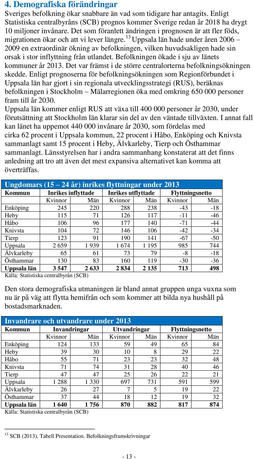Det som föranlett ändringen i prognosen är att fler föds, migrationen ökar och att vi lever längre.