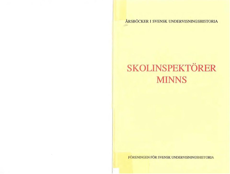 INSPEKTORER MINNS l