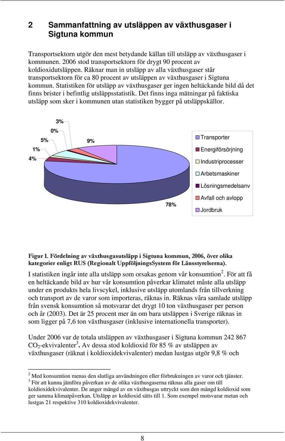 Statistiken för utsläpp av växthusgaser ger ingen heltäckande bild då det finns brister i befintlig utsläppsstatistik.