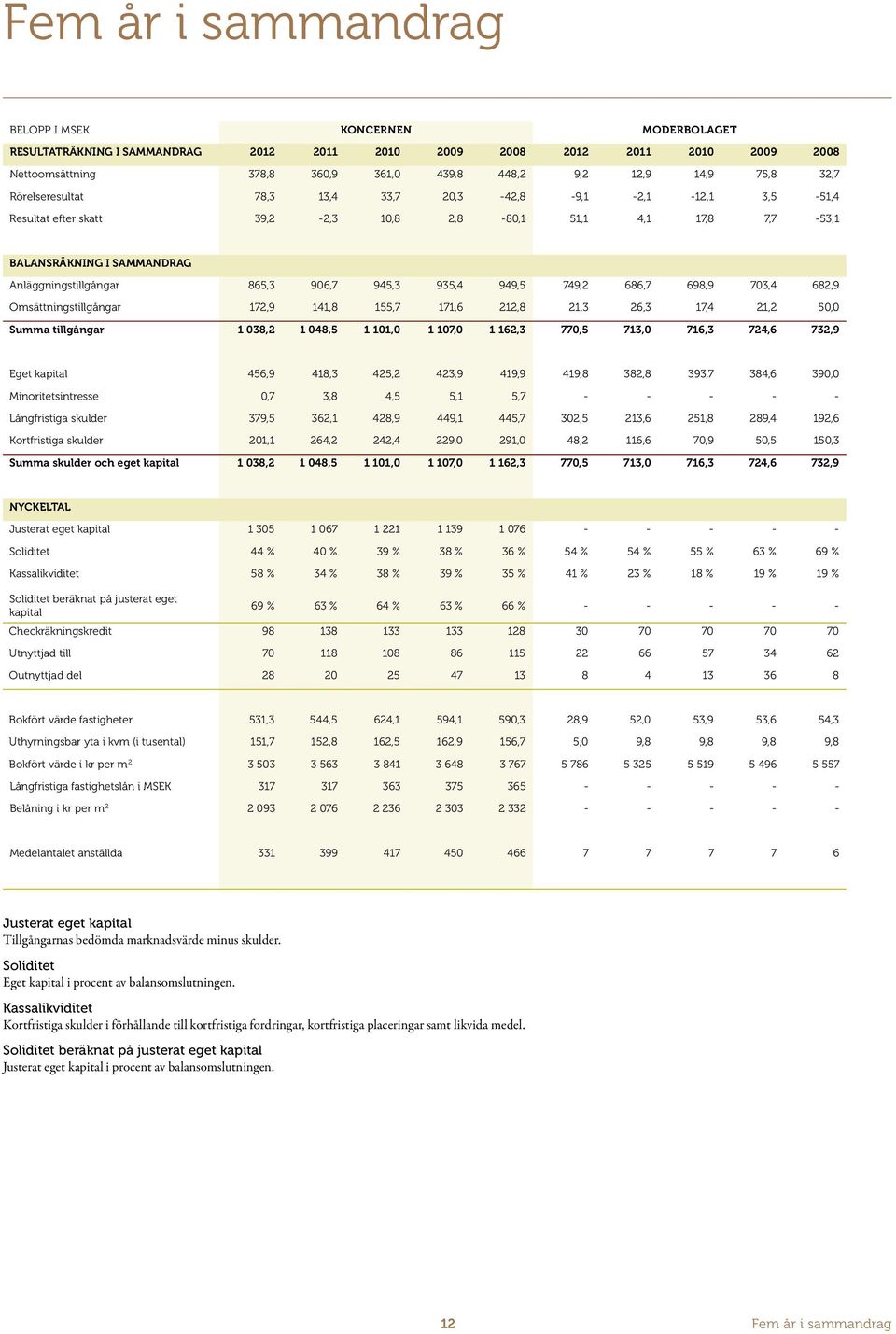 686,7 698,9 703,4 682,9 Omsättningstillgångar 172,9 141,8 155,7 171,6 212,8 21,3 26,3 17,4 21,2 50,0 Summa tillgångar 1 038,2 1 048,5 1 101,0 1 107,0 1 162,3 770,5 713,0 716,3 724,6 732,9 Eget