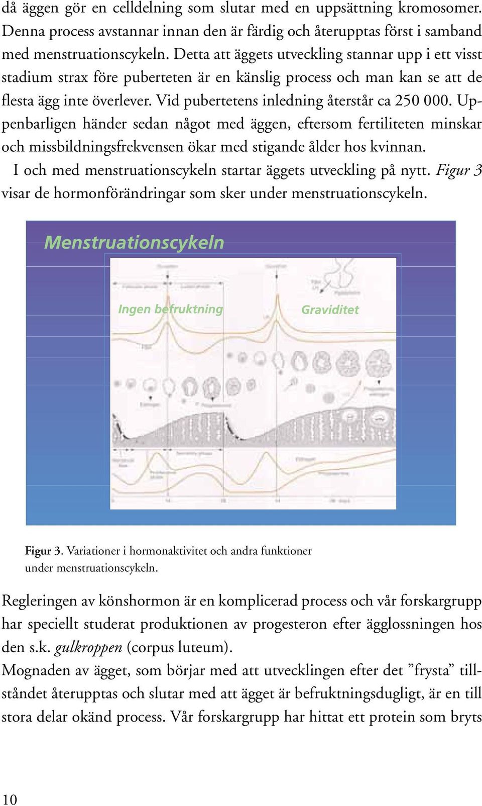 Uppenbarligen händer sedan något med äggen, eftersom fertiliteten minskar och missbildningsfrekvensen ökar med stigande ålder hos kvinnan.