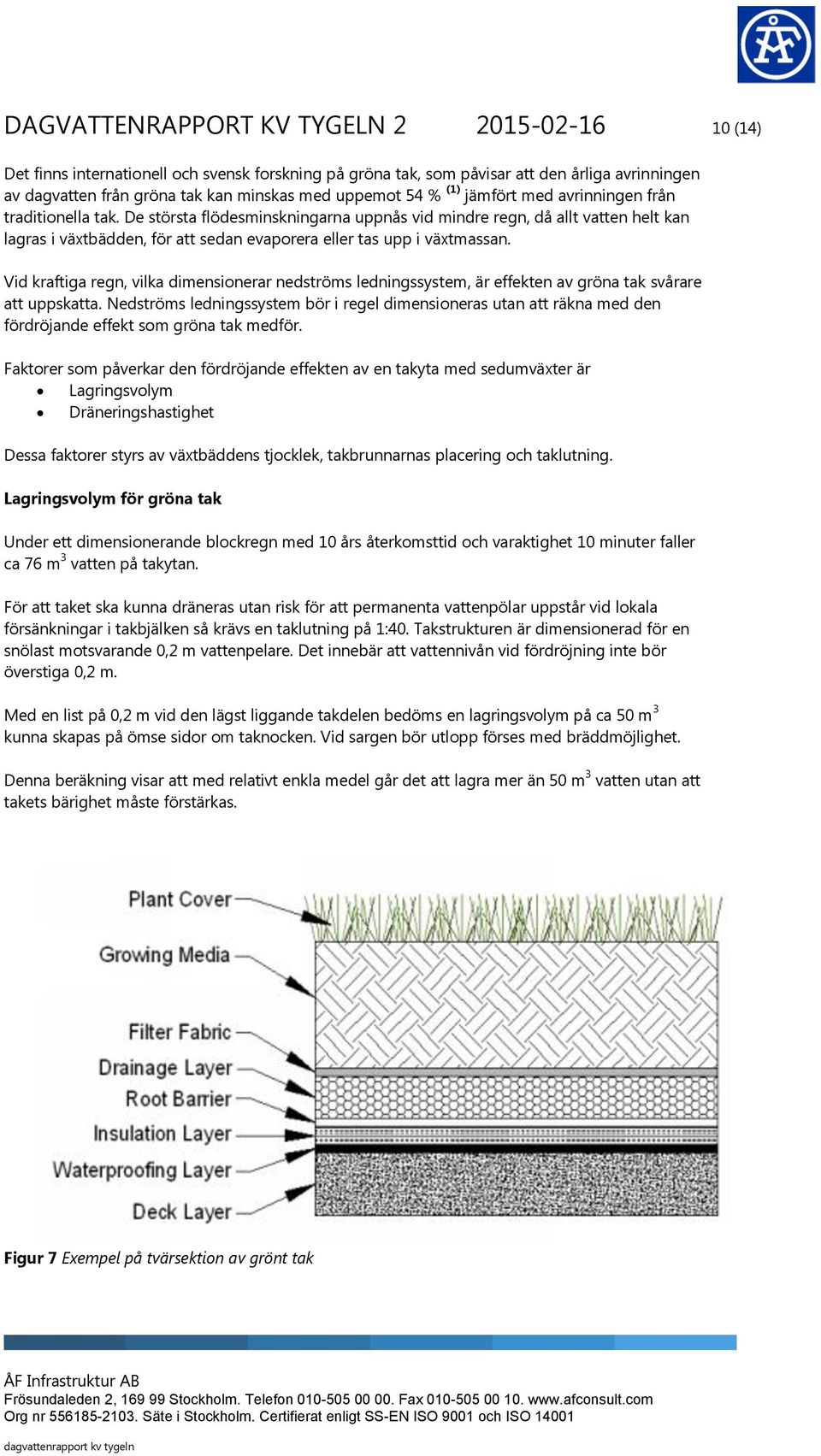 De största flödesminskningarna uppnås vid mindre regn, då allt vatten helt kan lagras i växtbädden, för att sedan evaporera eller tas upp i växtmassan.