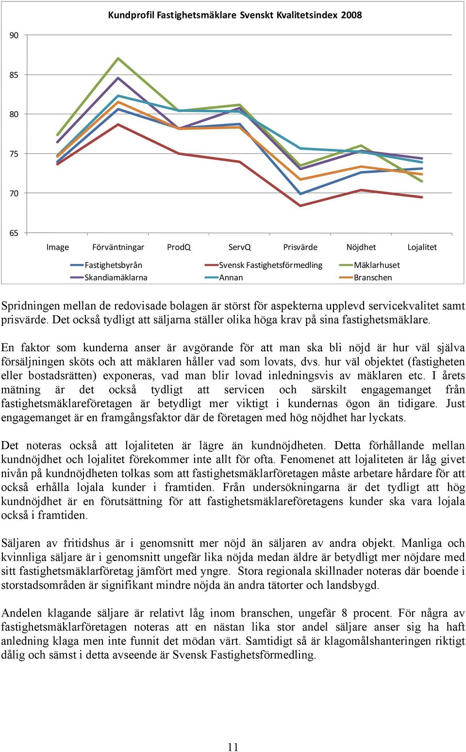 Det också tydligt att säljarna ställer olika höga krav på sina fastighetsmäklare.