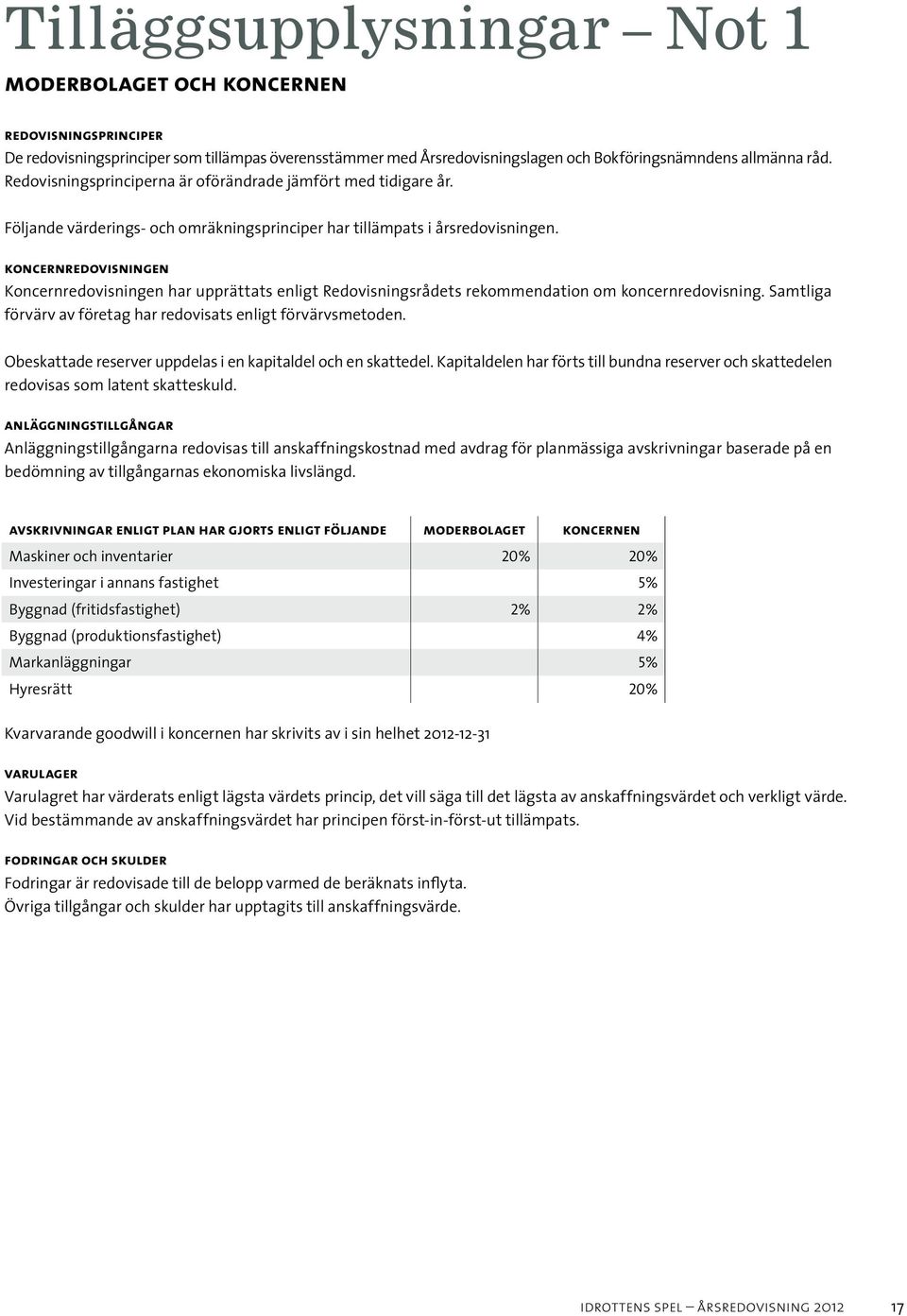 koncernredovisningen Koncernredovisningen har upprättats enligt Redovisningsrådets rekommendation om koncernredovisning. Samtliga förvärv av företag har redovisats enligt förvärvsmetoden.