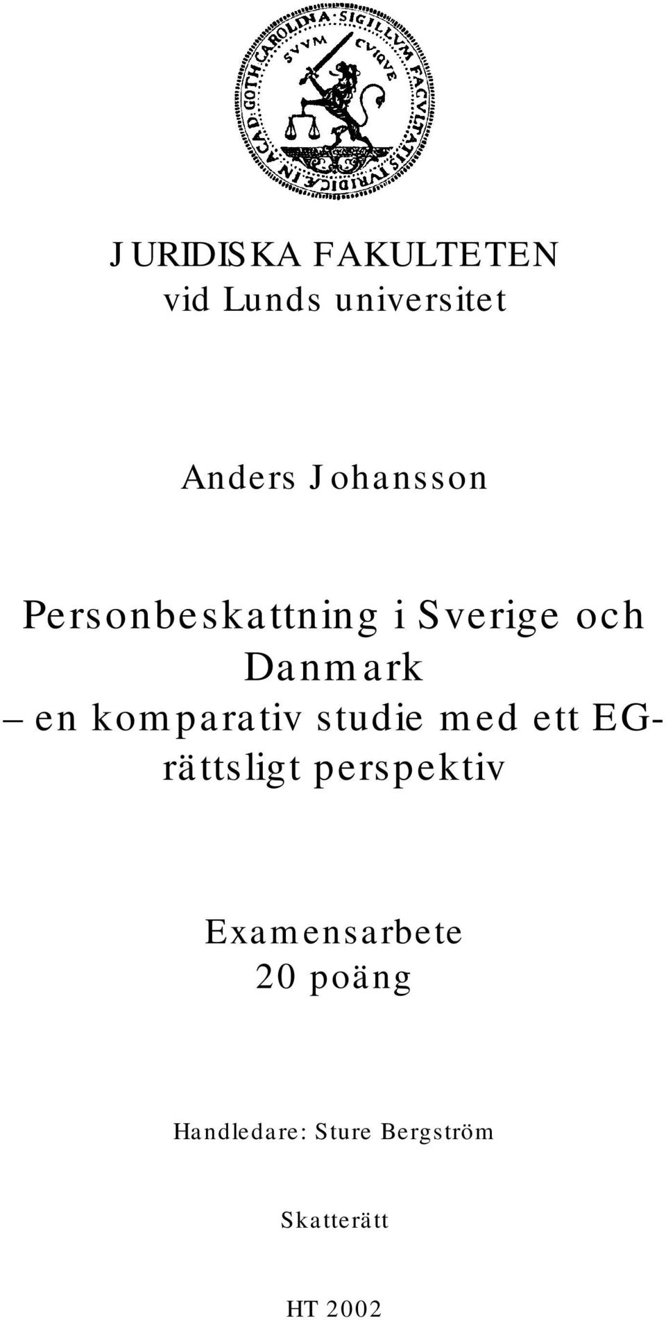 komparativ studie med ett EGrättsligt perspektiv