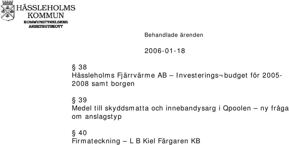 Medel till skyddsmatta och innebandysarg i