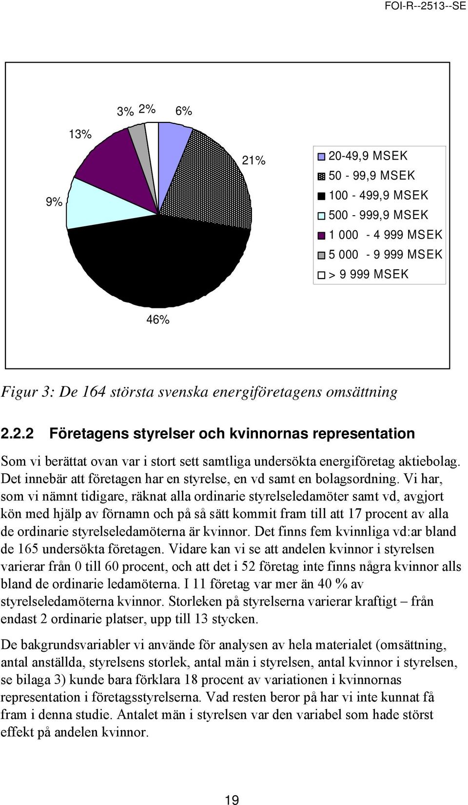 Vi har, som vi nämnt tidigare, räknat alla ordinarie styrelseledamöter samt vd, avgjort kön med hjälp av förnamn och på så sätt kommit fram till att 17 procent av alla de ordinarie