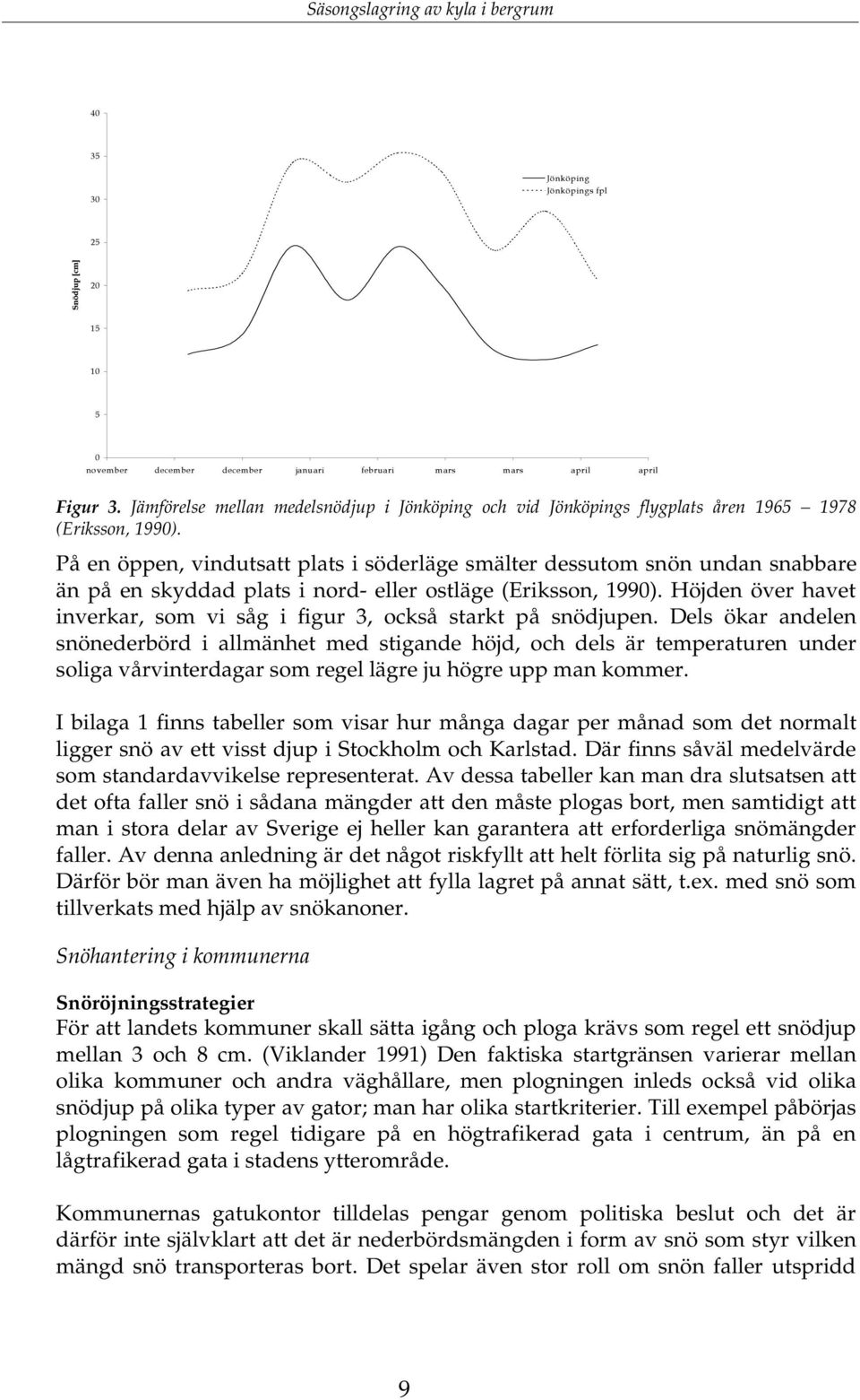 På en öppen, vindutsatt plats i söderläge smälter dessutom snön undan snabbare än på en skyddad plats i nord- eller ostläge (Eriksson, 1990).