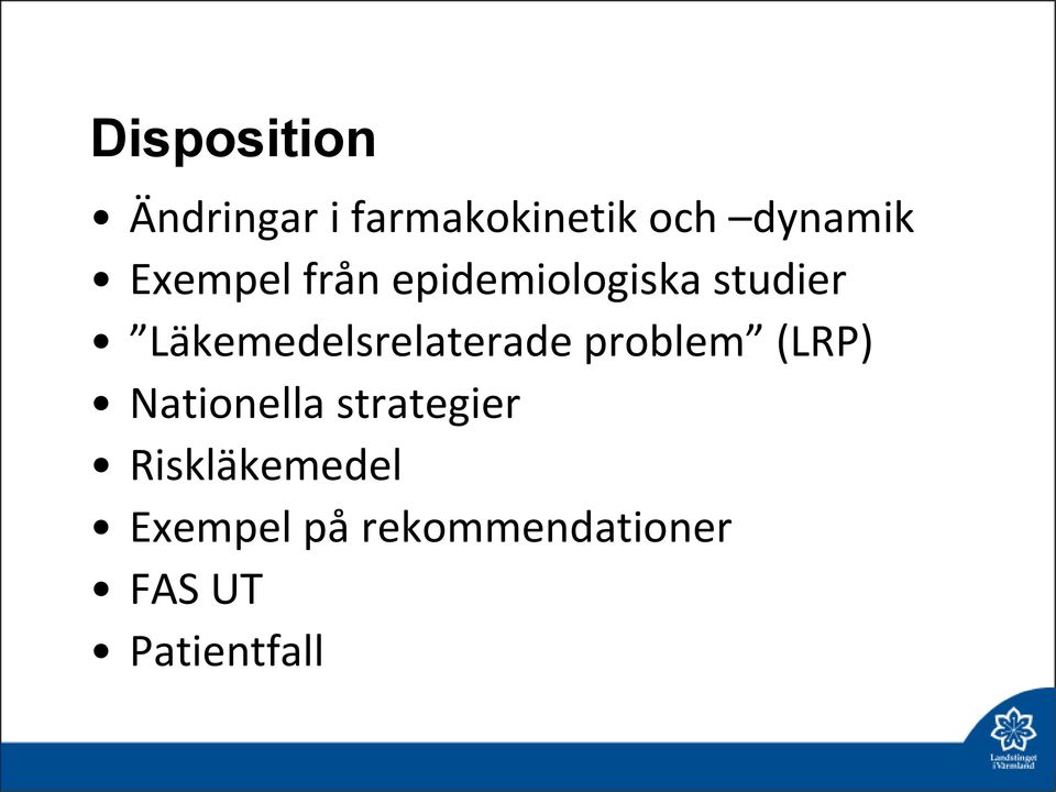 Läkemedelsrelaterade problem (LRP) Nationella