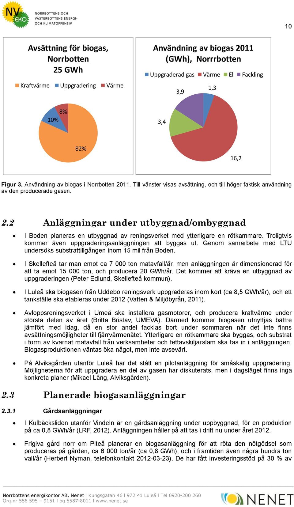 Troligtvis kommer även uppgraderingsanläggningen att byggas ut. Genom samarbete med LTU undersöks substrattillgången inom 15 mil från Boden.