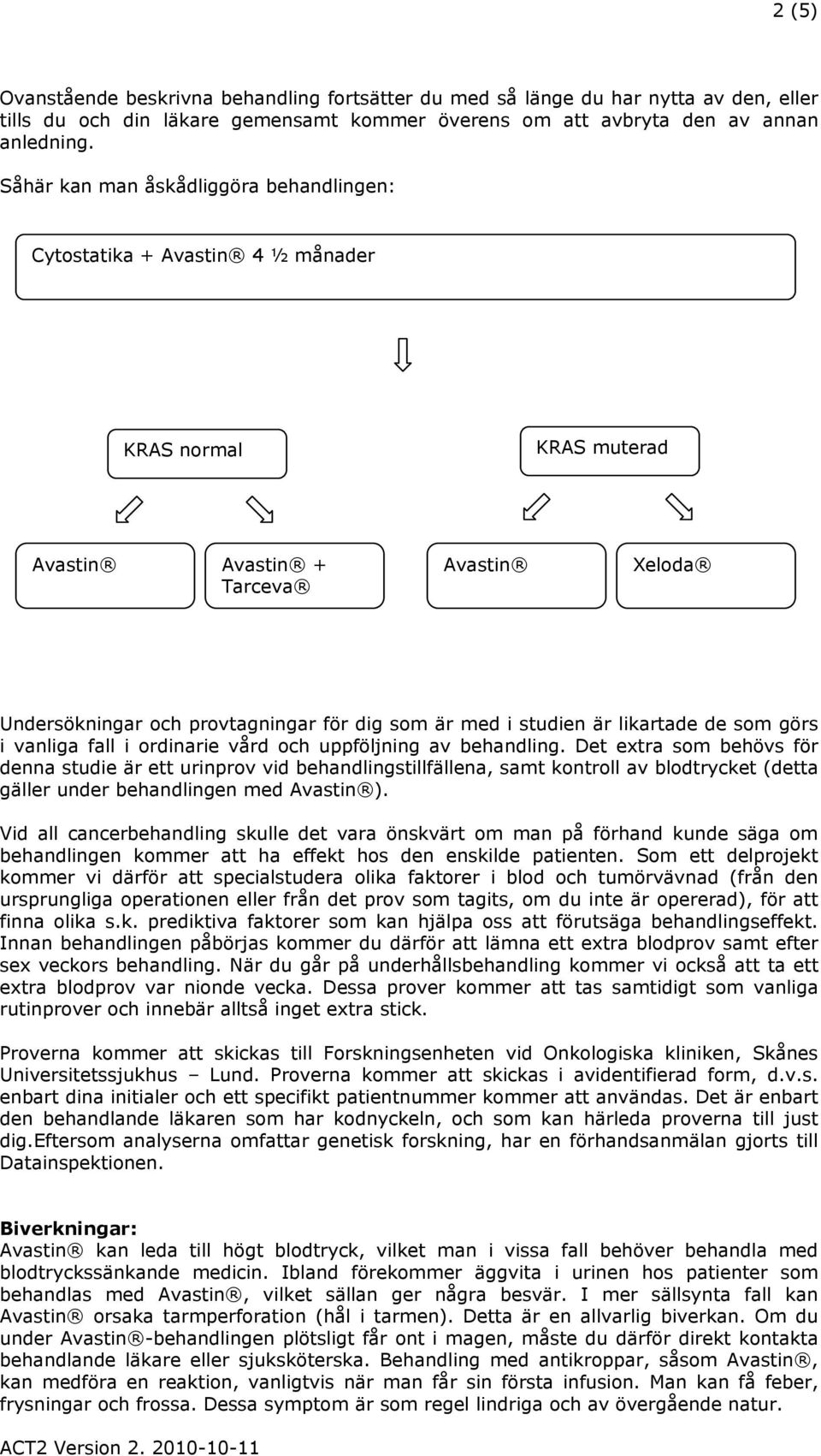 studien är likartade de som görs i vanliga fall i ordinarie vård och uppföljning av behandling.