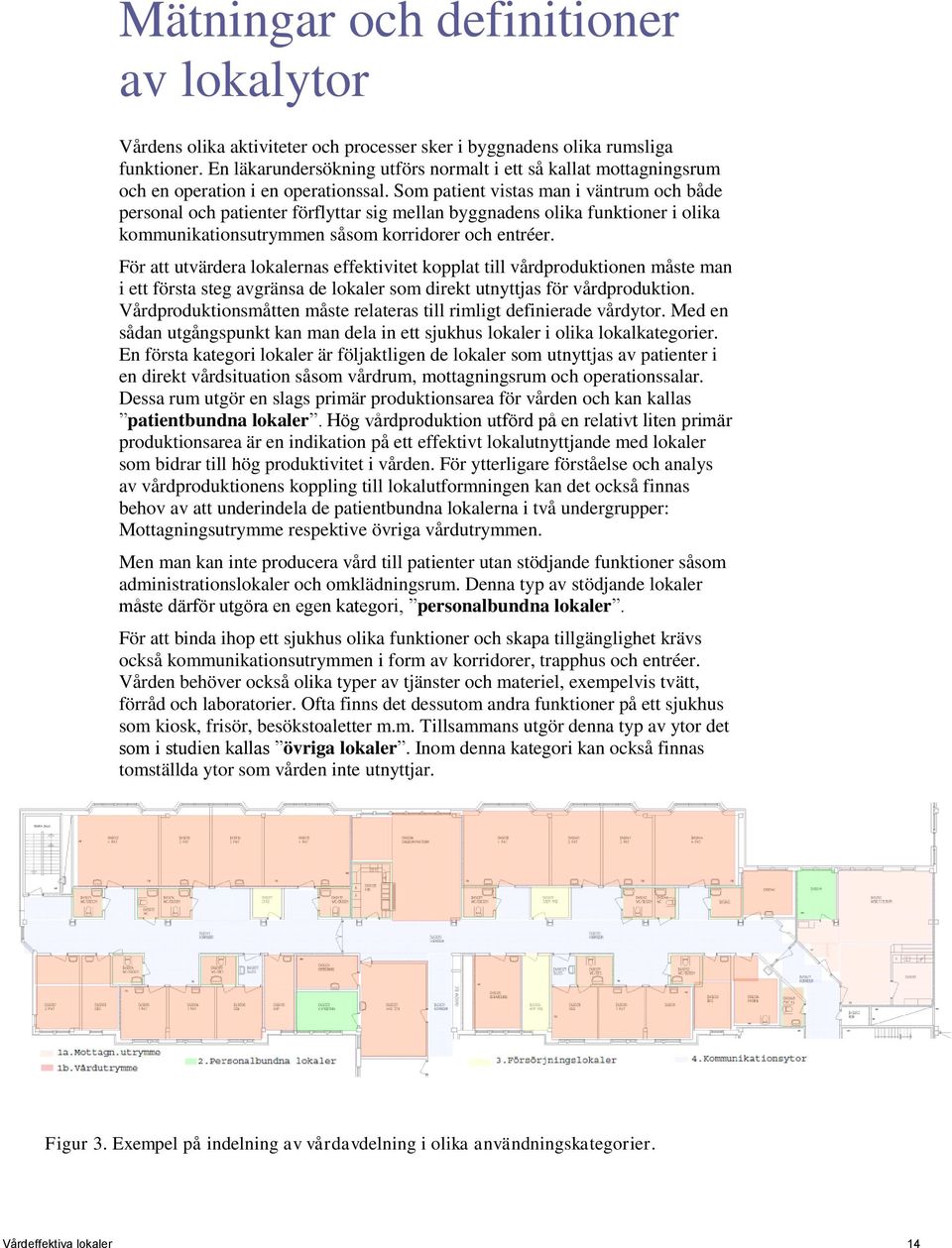 Som patient vistas man i väntrum och både personal och patienter förflyttar sig mellan byggnadens olika funktioner i olika kommunikationsutrymmen såsom korridorer och entréer.