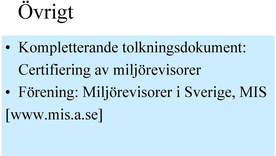 av miljörevisorer Förening: