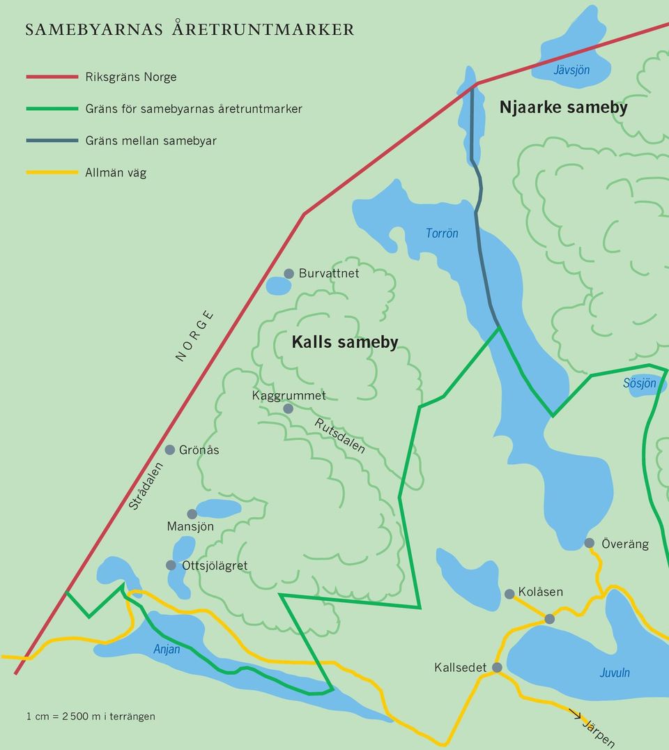 G E Kalls sameby Kaggrummet Sösjön Rutsdalen Strådalen Grönås Mansjön