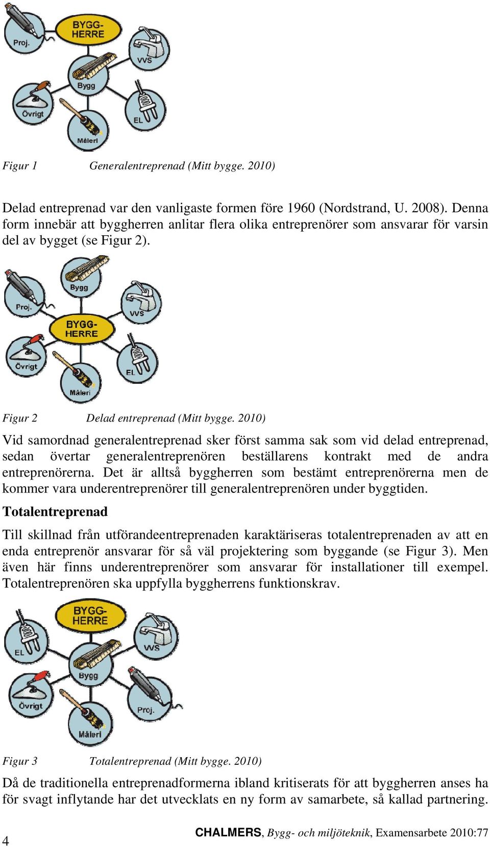 2010) Vid samordnad generalentreprenad sker först samma sak som vid delad entreprenad, sedan övertar generalentreprenören beställarens kontrakt med de andra entreprenörerna.