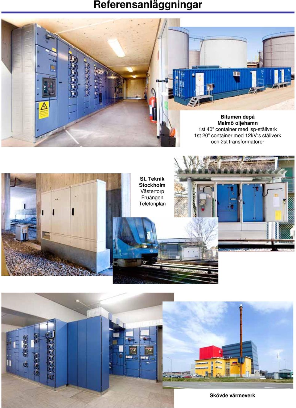 12kV:s ställverk och 2st transformatorer SL Teknik