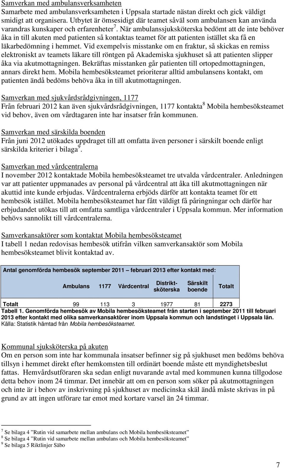 När ambulanssjuksköterska bedömt att de inte behöver åka in till akuten med patienten så kontaktas teamet för att patienten istället ska få en läkarbedömning i hemmet.