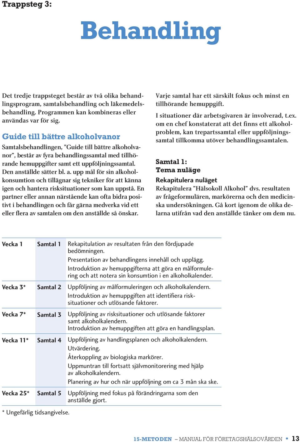 a. upp mål för sin alkoholkonsumtion och tillägnar sig tekniker för att känna igen och hantera risksituationer som kan uppstå.