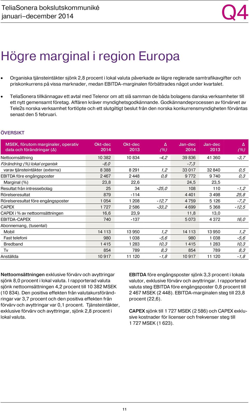 Affären kräver myndighetsgodkännande.