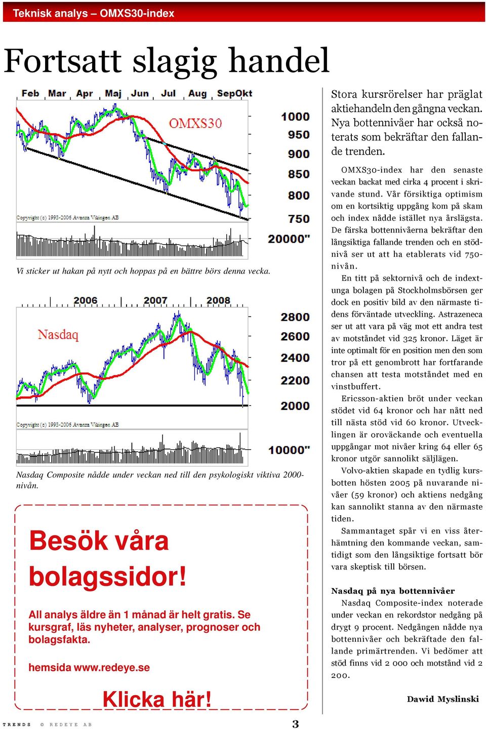 All analys äldre än 1 månad är helt gratis. Se kursgraf, läs nyheter, analyser, prognoser och bolagsfakta. hemsida www.redeye.se Klicka här!