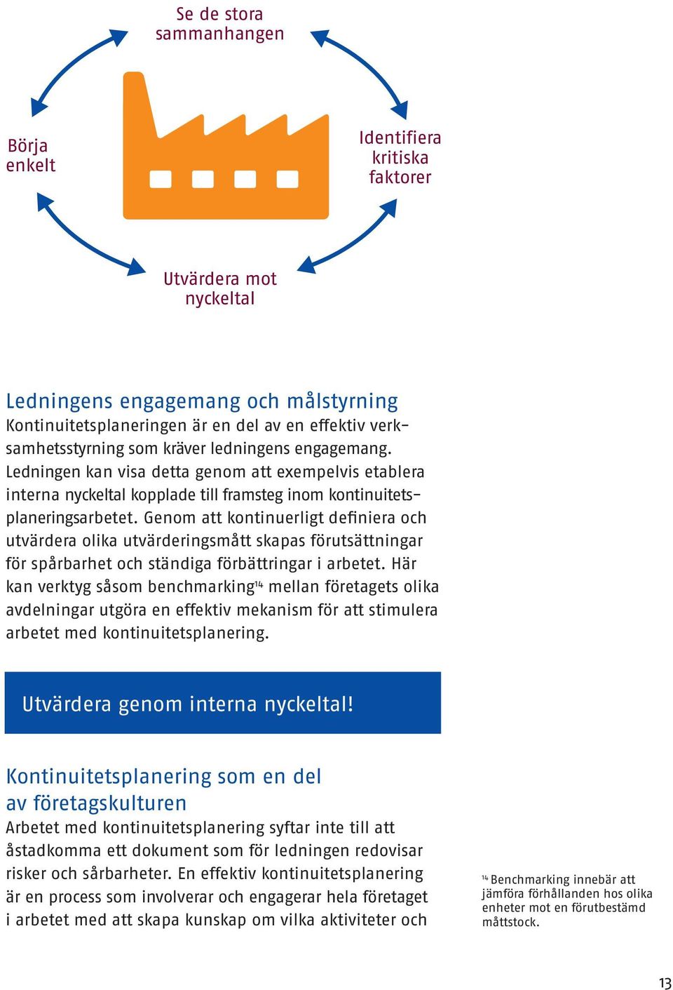 Genom att kontinuerligt definiera och utvärdera olika utvärderingsmått skapas förutsättningar för spårbarhet och ständiga förbättringar i arbetet.