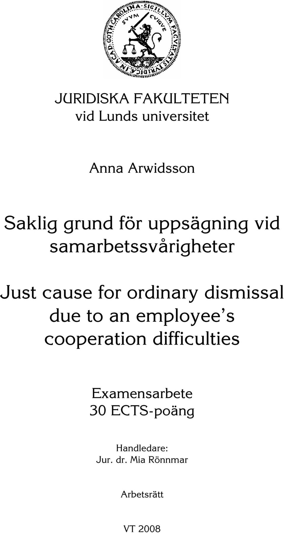 ordinary dismissal due to an employee s cooperation difficulties