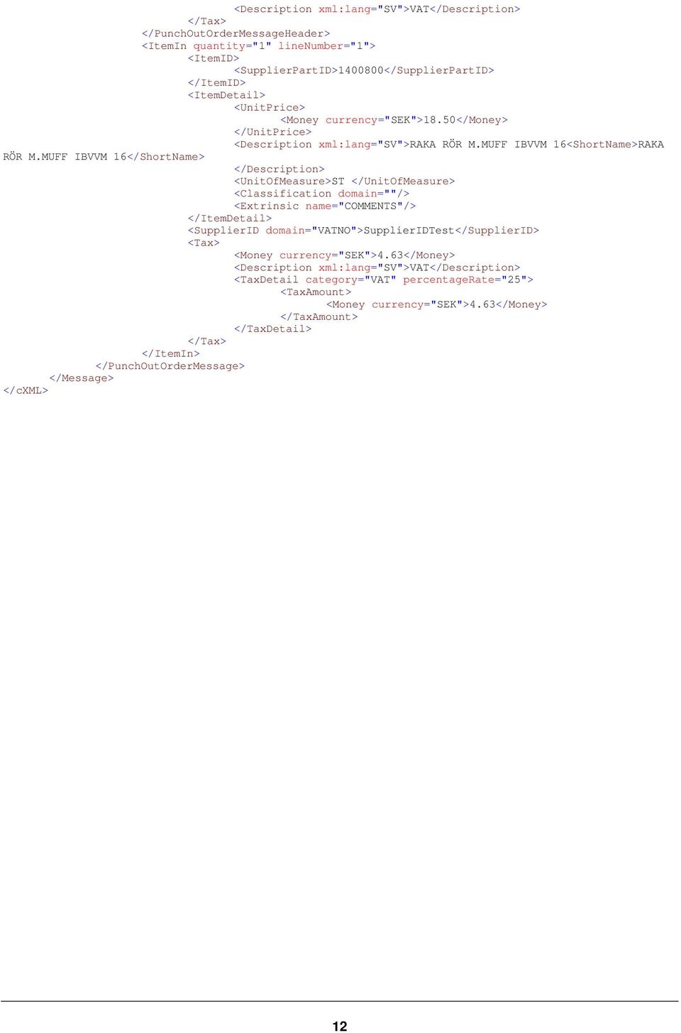 MUFF IBVVM 16</ShortName> </Description> <UnitOfMeasure>ST </UnitOfMeasure> <Classification domain=""/> <Extrinsic name="comments"/> </ItemDetail> <SupplierID