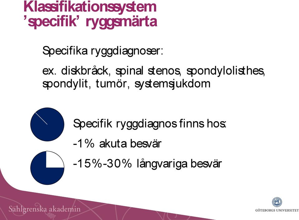 diskbråck, spinal stenos, spondylolisthes, spondylit,