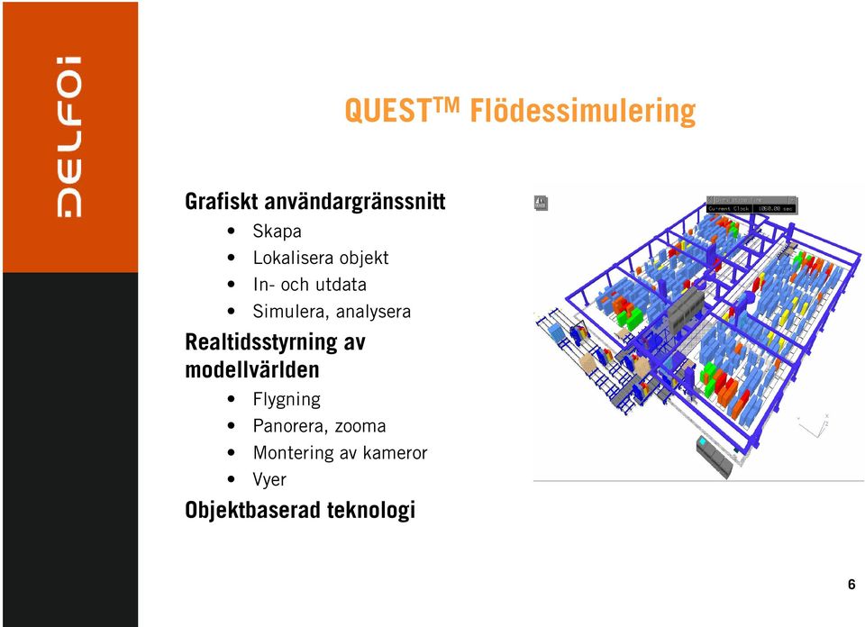 Realtidsstyrning av modellvärlden Flygning