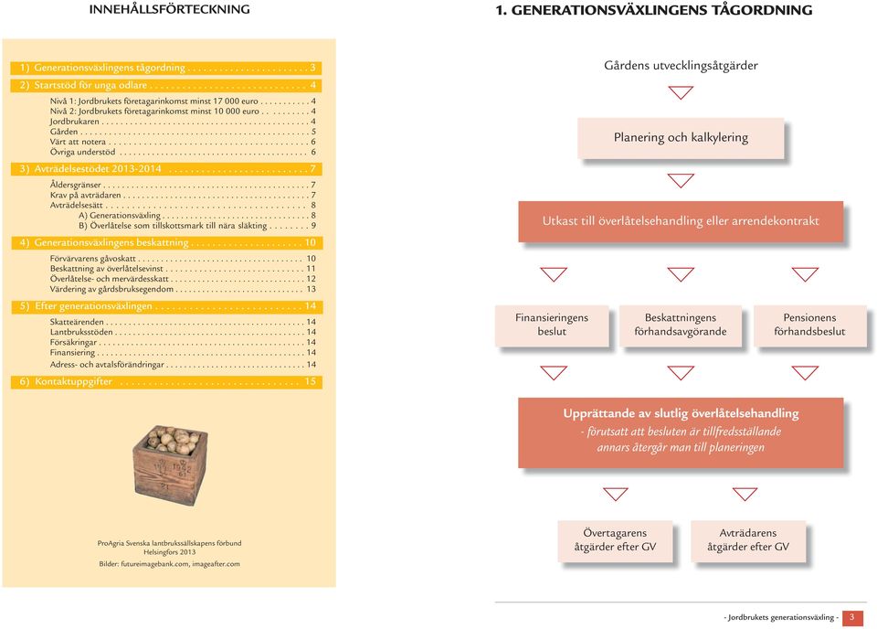 ............................................... 5 Värt att notera........................................ 6 Övriga understöd......................................... 6 3) Avträdelsestödet 2013-2014.