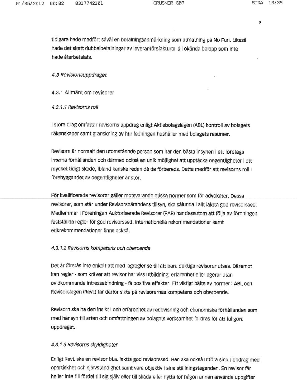 Allmänt om revisorer 4.3.1.