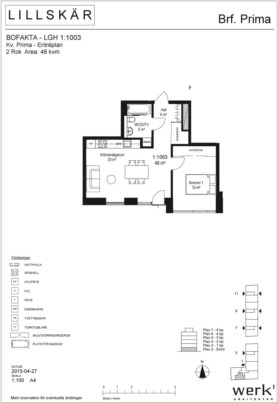 ök/vardagsrum 2 m² :00 48 m² Sovrum örklaringar HAHYLLA / YL/RYS YL