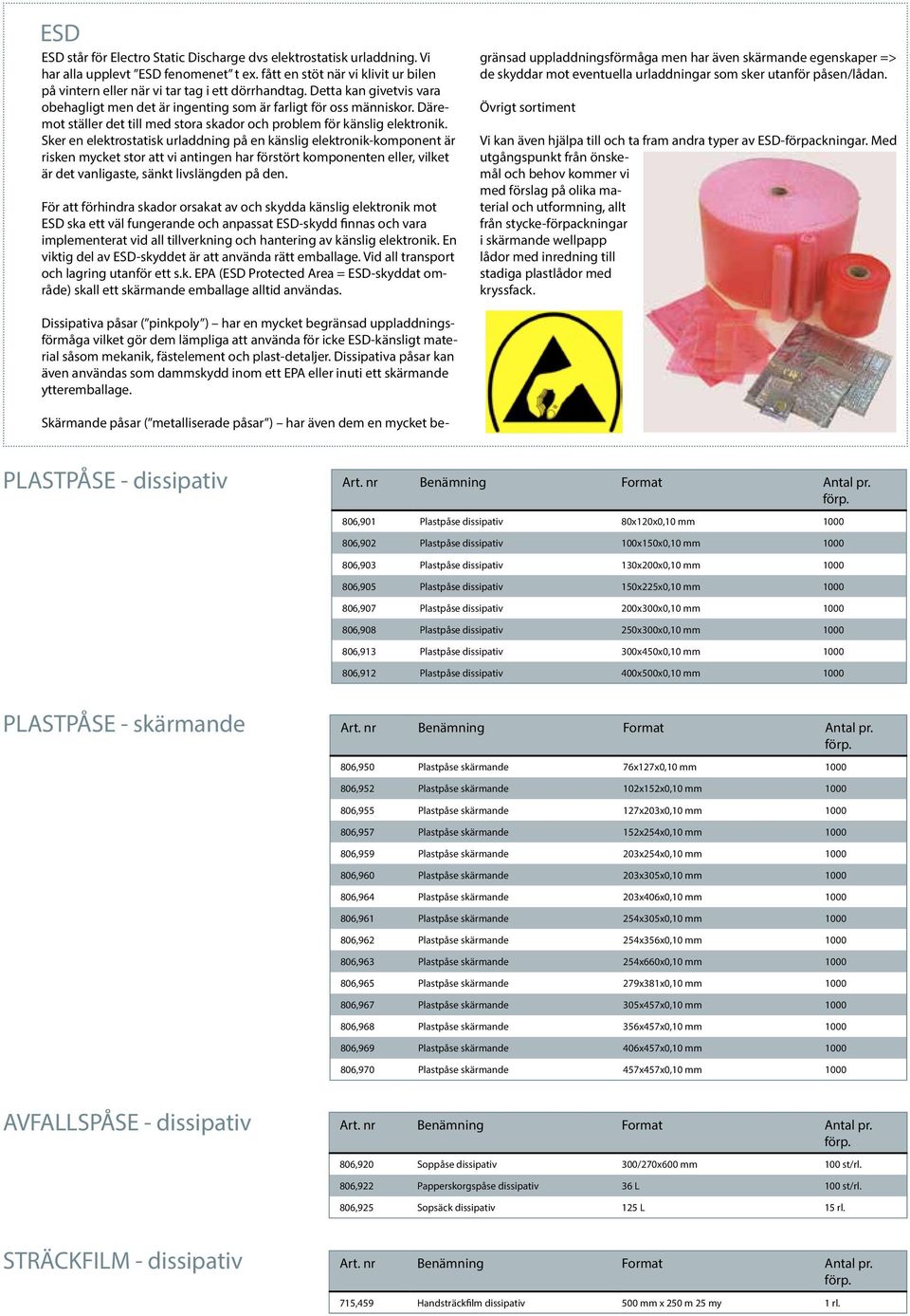 Sker en elektrostatisk urladdning på en känslig elektronik-komponent är risken mycket stor att vi antingen har förstört komponenten eller, vilket är det vanligaste, sänkt livslängden på den.