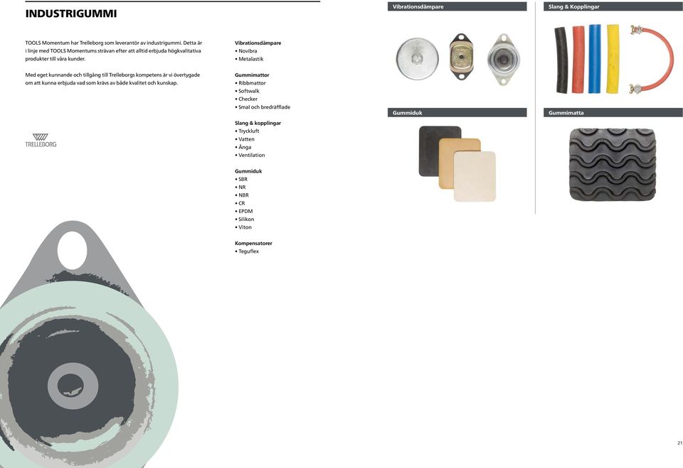 Vibrationsdämpare Novibra Metalastik Med eget kunnande och tillgång till Trelleborgs kompetens är vi övertygade om att kunna erbjuda vad som krävs av