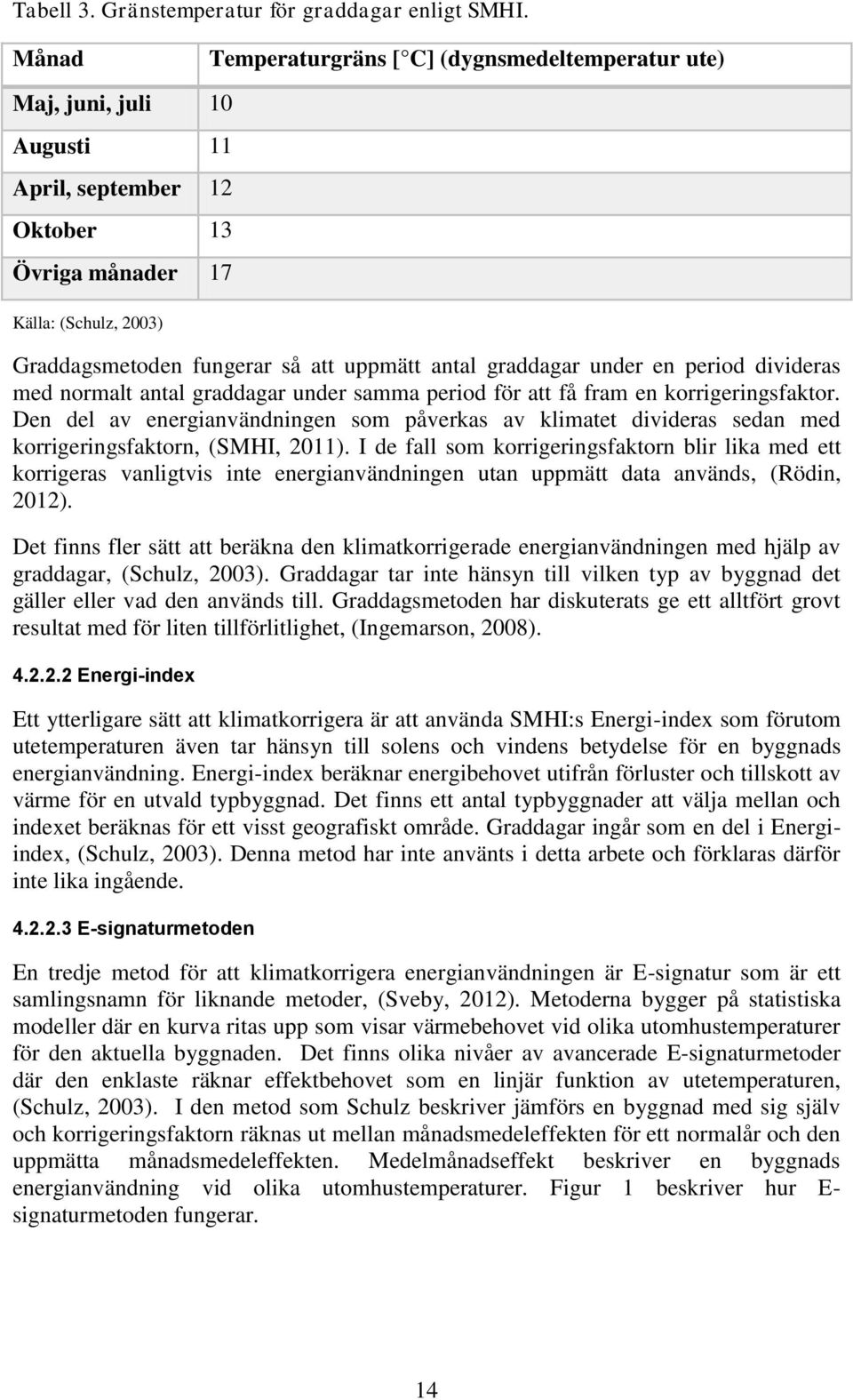 antal graddagar under en period divideras med normalt antal graddagar under samma period för att få fram en korrigeringsfaktor.