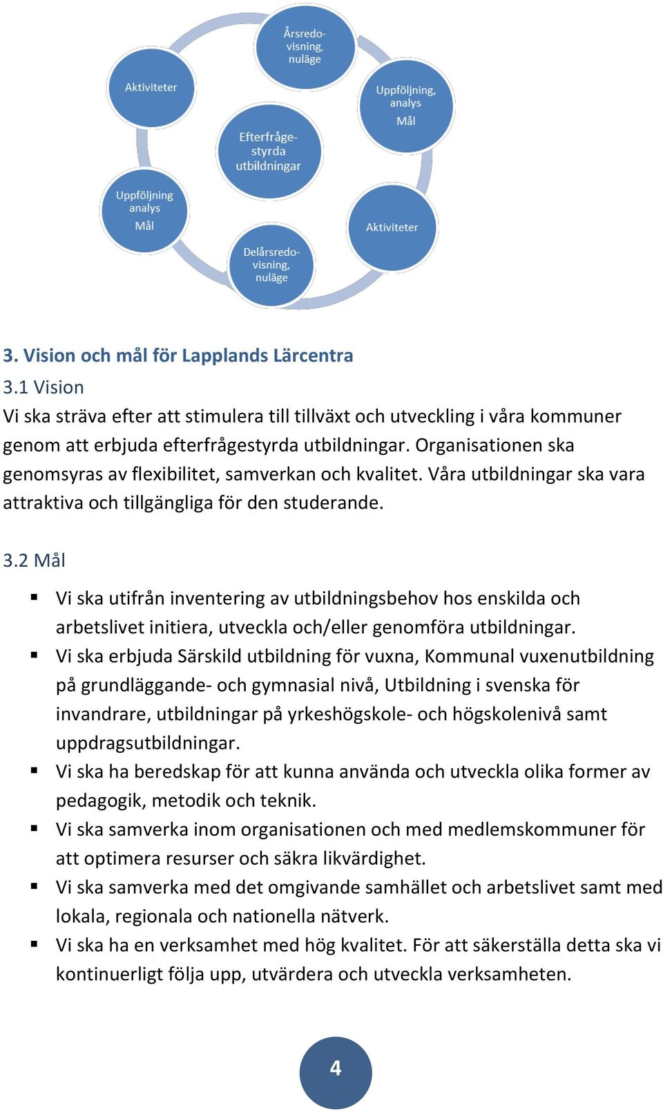 2 Mål Vi ska utifrån inventering av utbildningsbehov hos enskilda och arbetslivet initiera, utveckla och/eller genomföra utbildningar.