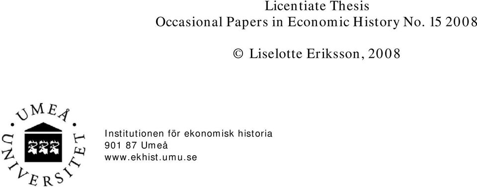 15 2008 Liselotte Eriksson, 2008