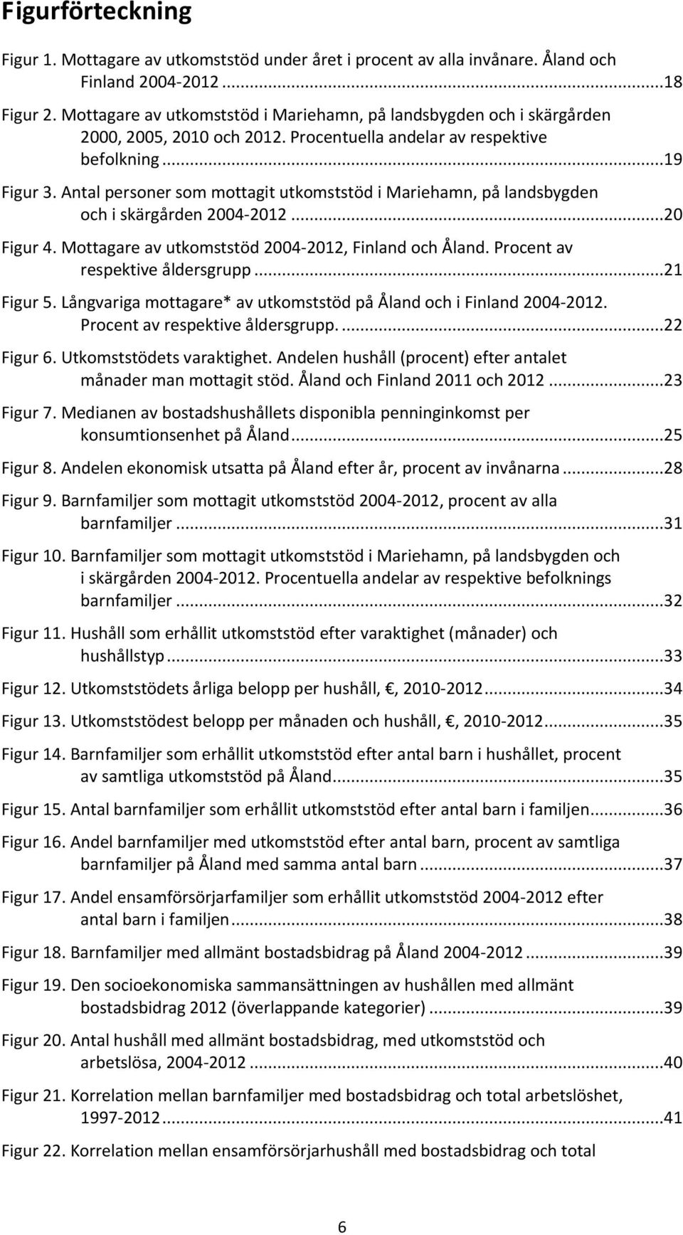 Antal personer som mottagit utkomststöd i Mariehamn, på landsbygden och i skärgården 2004-2012...20 Figur 4. Mottagare av utkomststöd 2004-2012, Finland och Åland. Procent av respektive åldersgrupp.