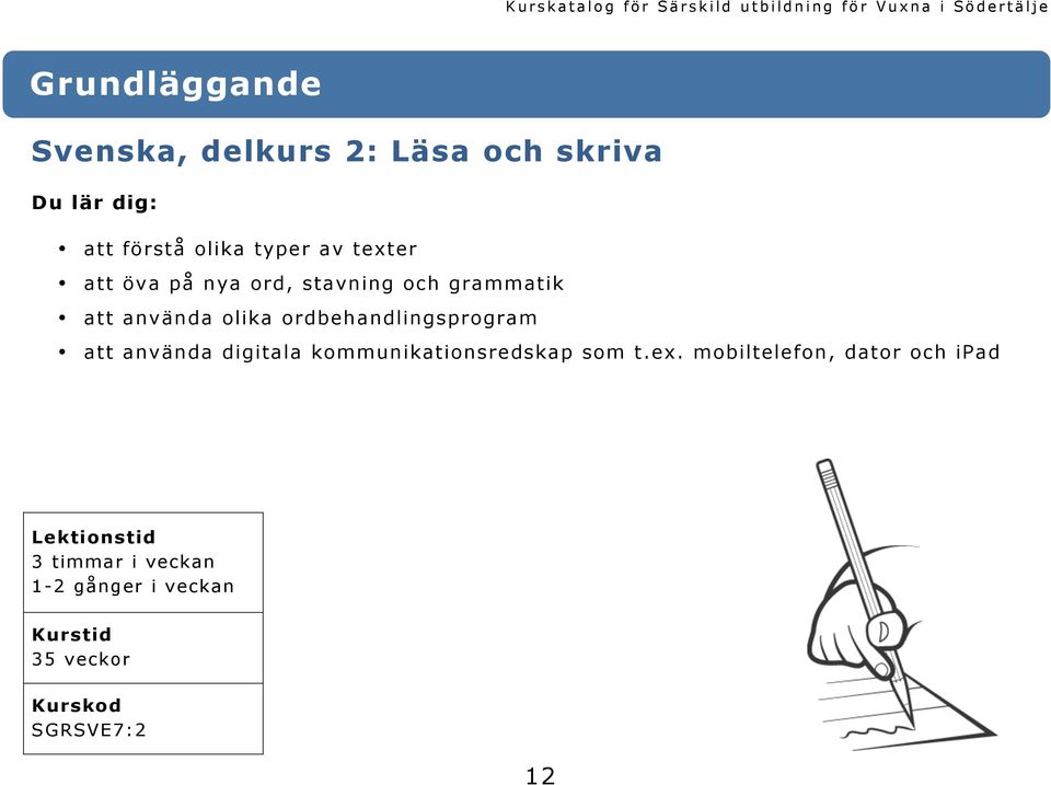 ordbehandlingsprogram att använda digitala kommunikationsredskap som t.ex.