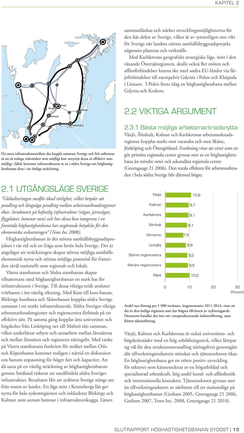 Med Karlskronas geografiskt strategiska läge, mitt i den växande Östersjöregionen, skulle också fler möten och affärsförbindelser kunna ske med andra EU-länder via färjeförbindelser till exempelvis