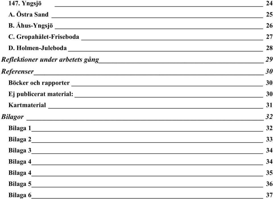 Holmen-Juleboda 28 Reflektioner under arbetets gång 29 Referenser 30 Böcker