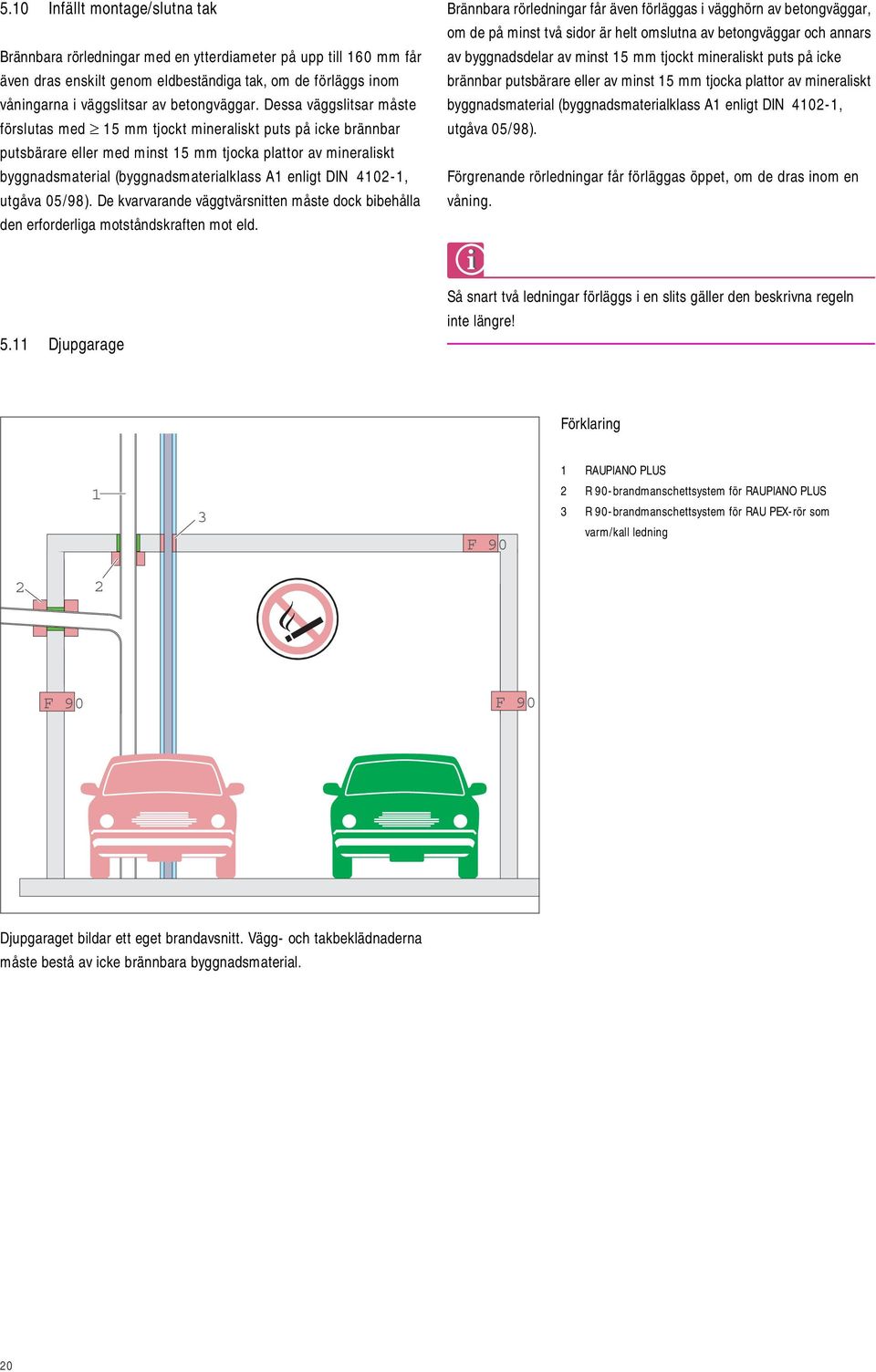 De kvarvarande väggtvärnitten måte dock bibehålla den erforderliga mottåndkraften mot eld.