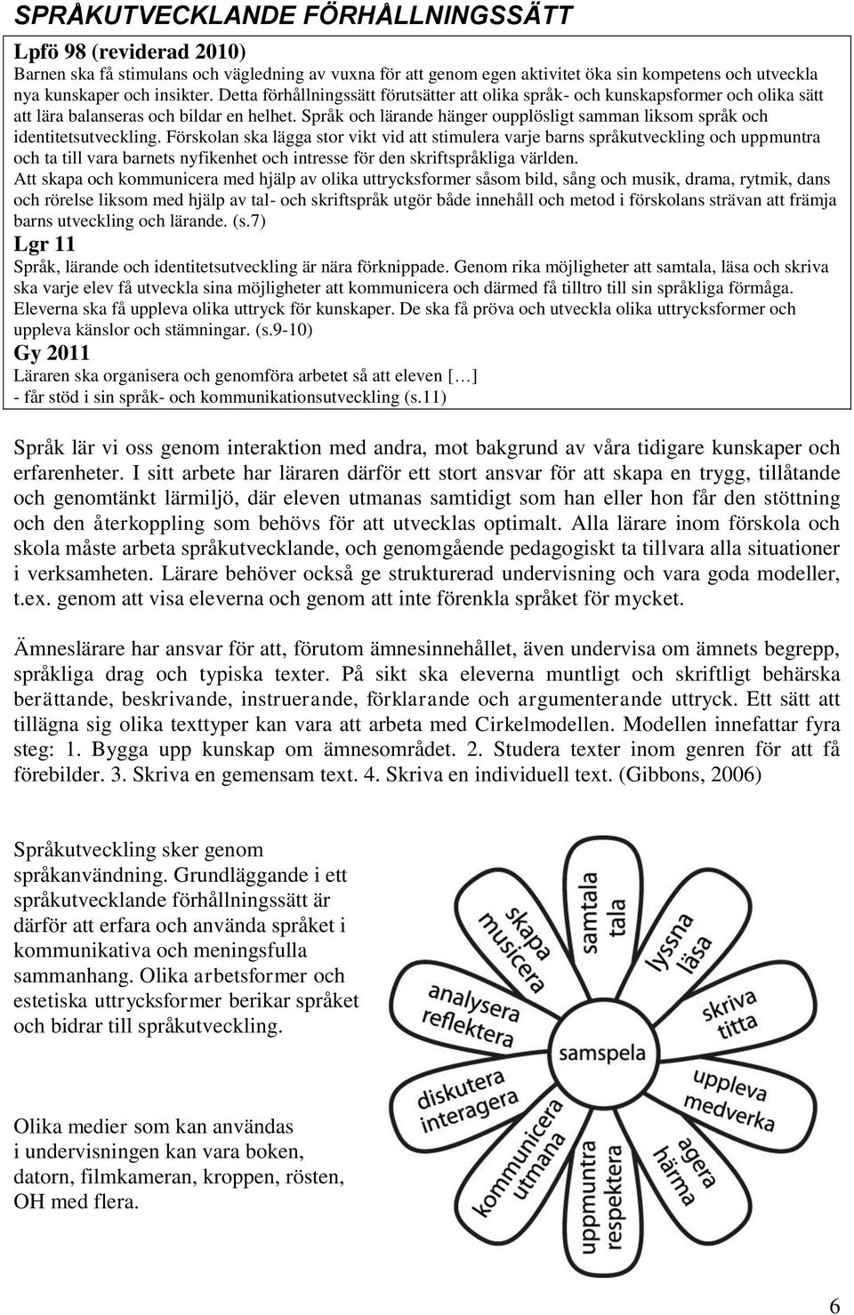 Språk och lärande hänger oupplösligt samman liksom språk och identitetsutveckling.