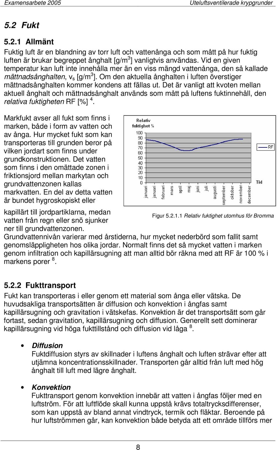 Om den aktuella ånghalten i luften överstiger mättnadsånghalten kommer kondens att fällas ut.