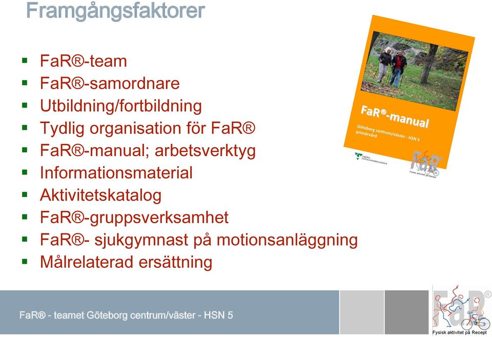 -manual; arbetsverktyg Informationsmaterial Aktivitetskatalog