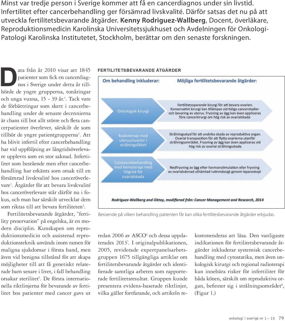 Kenny Rodriguez-Wallberg, Docent, överläkare, Reproduktionsmedicin Karolinska Universitetssjukhuset och Avdelningen för Onkologi- Patologi Karolinska Institutetet, Stockholm, berättar om den senaste