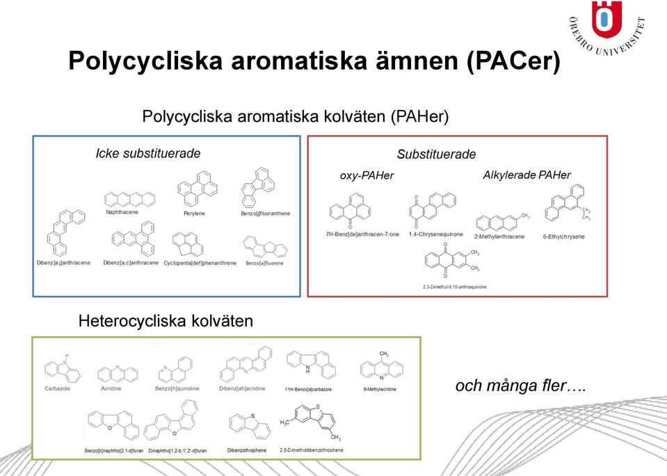 aromatiska kolväten (PAHer)